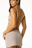 Skirt Ostra Mesh Monogram Ivory