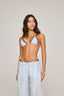 Pants Tina Light Blue + Ostra Chocolate Brown/Sky Blue