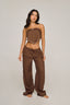 Top Andrea + Pants Amaru Chocolate Brown