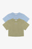 Shirt Marine Light Blue/Lima Green