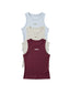 Shirt Belina X3  Cool Grey/Dusty Blue/ Burgundy